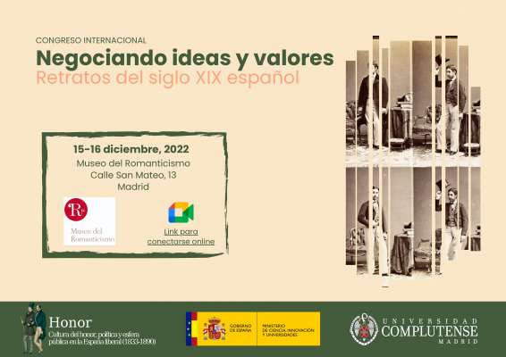 Congreso «Negociando ideas y valores. Retratos del siglo XIX español», 15-16 diciembre 2022 (Museo del Romanticismo)